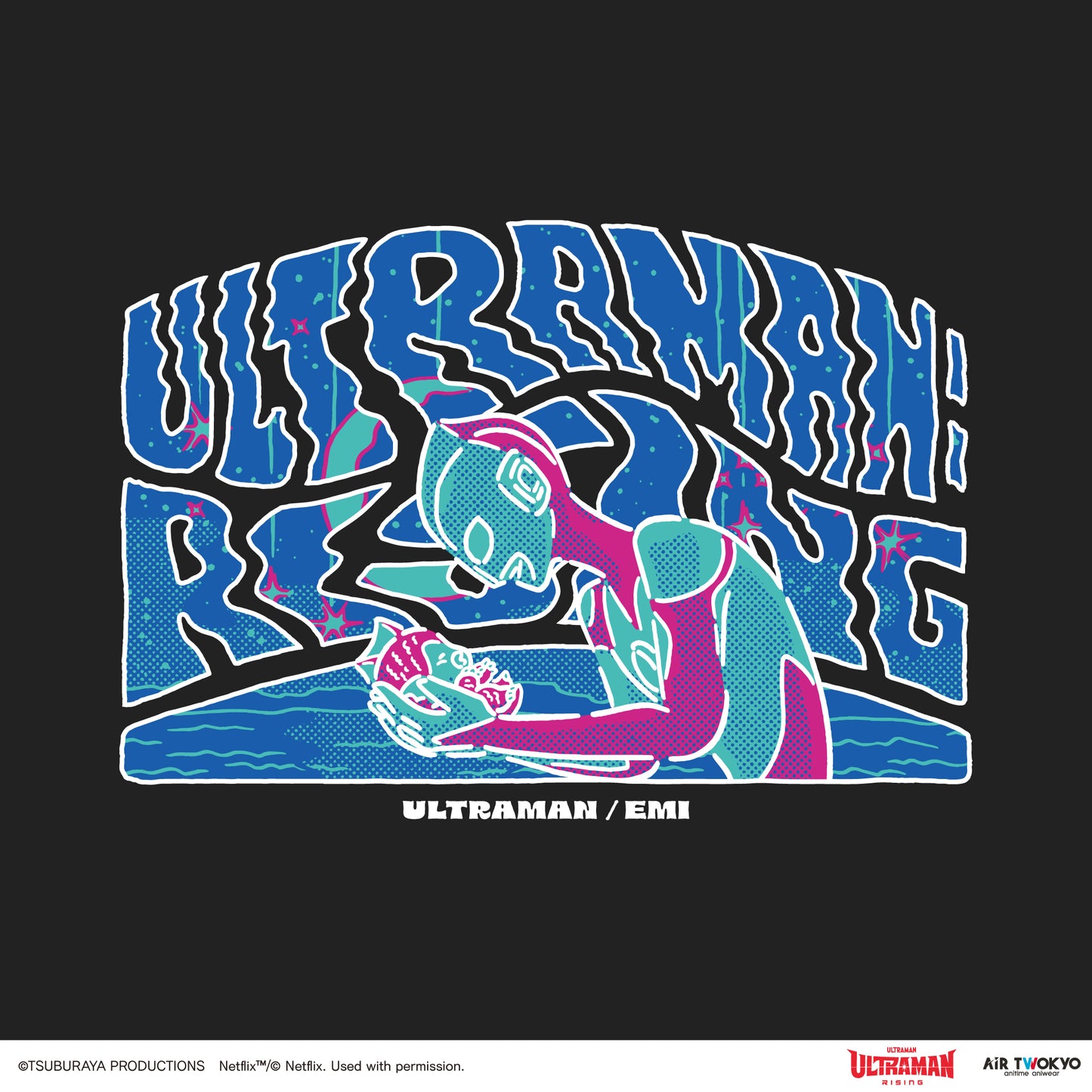 『ULTRAMAN: RISING』 第1弾 アメコミイラストTシャツ 5（ウルトラマン＆エミ）
