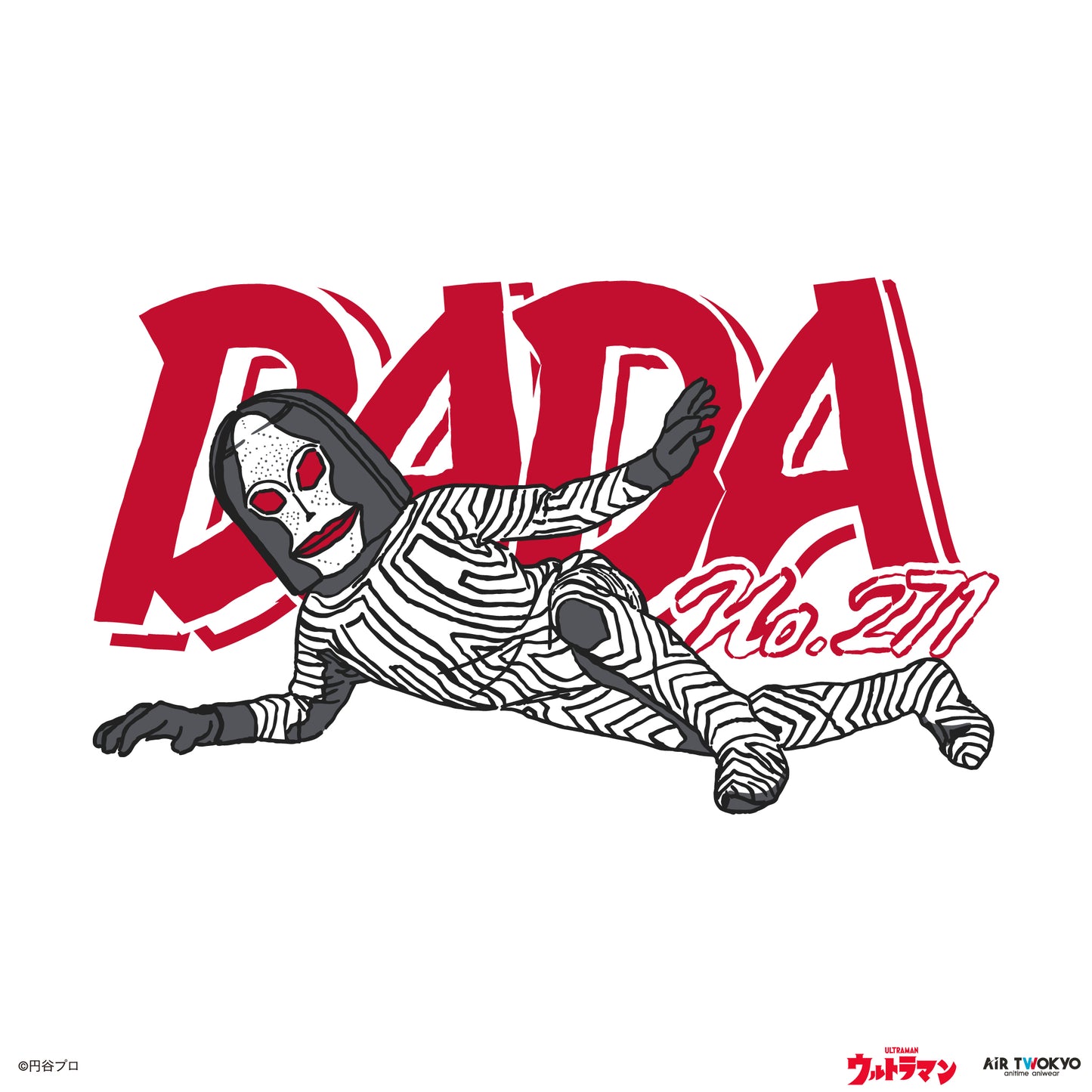 「ウルトラマンシリーズ」 第1弾 アメコミイラストロングスリーブTシャツ 2（ダダ）