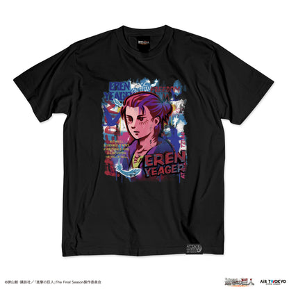 TVアニメ『進撃の巨人』The Final Season ウォールアートTシャツ（エレン）