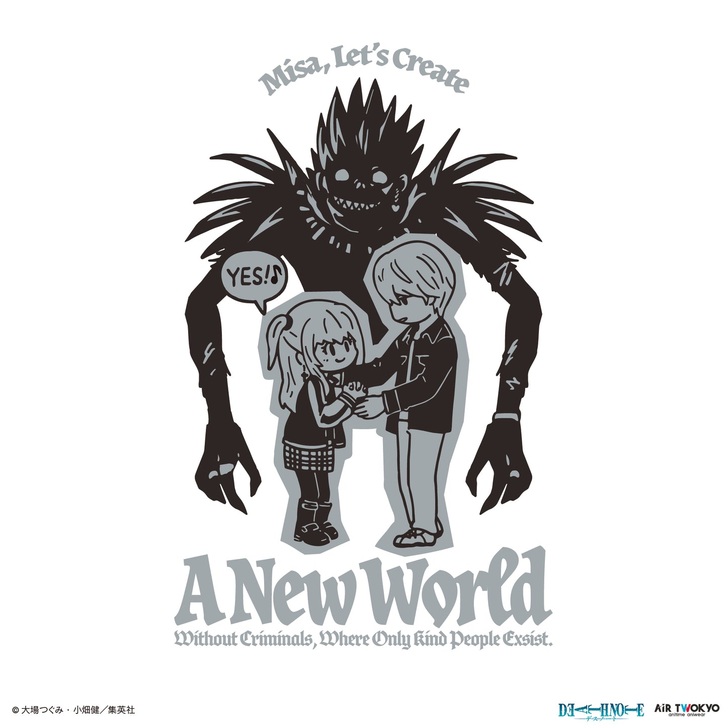 『DEATH NOTE』 第１弾 シーンイラストロングスリーブTシャツ 3（夜神月＆弥海砂＆リューク）