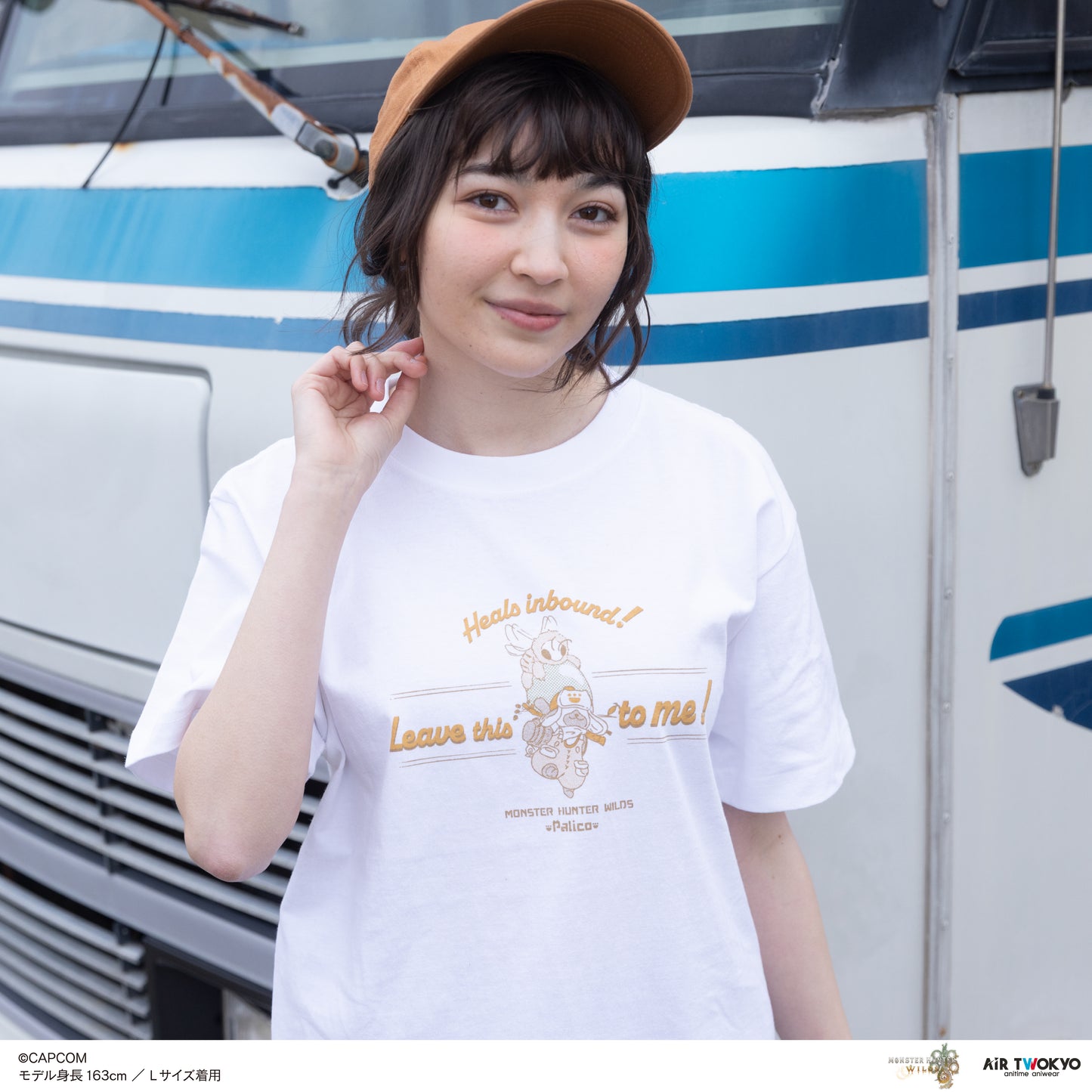 『モンスターハンターワイルズ』シーンイラストTシャツ 3（アイルー＆回復ミツムシ）