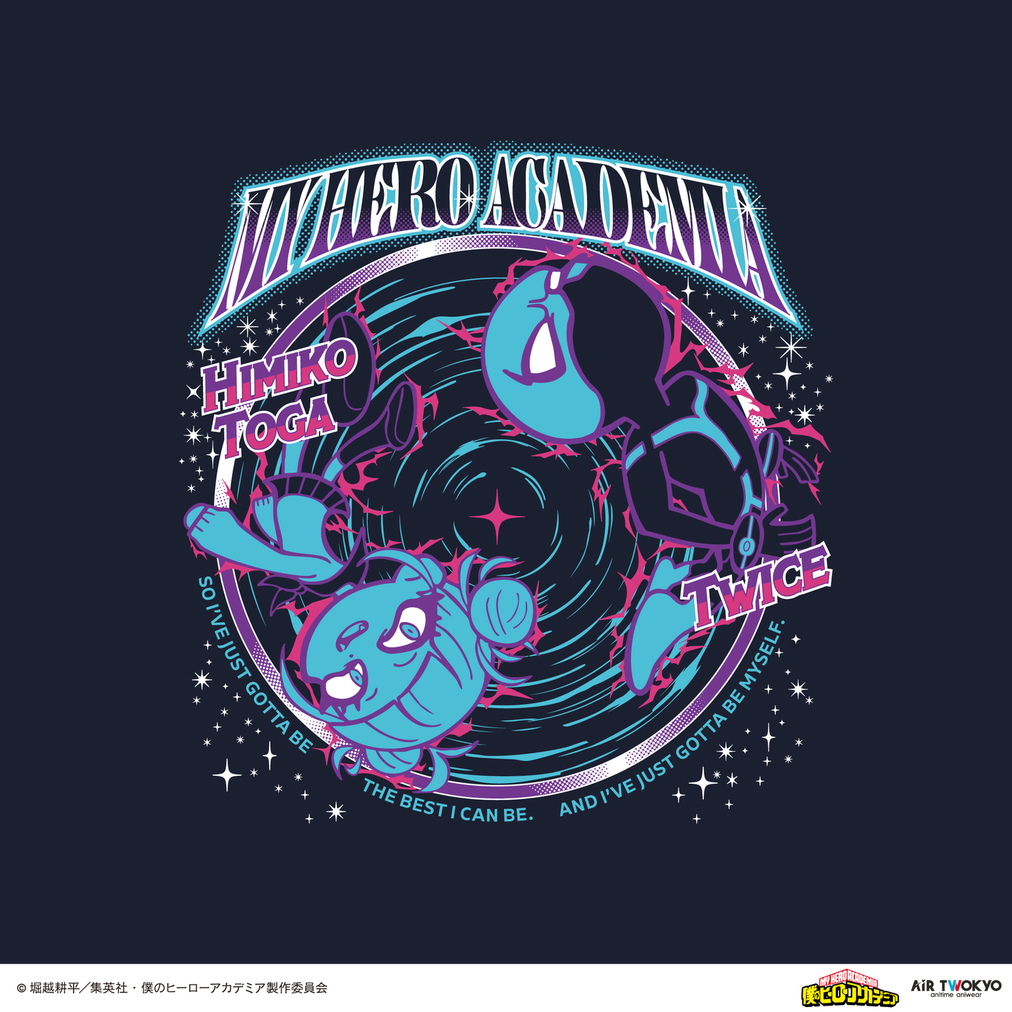 アニメ『僕のヒーローアカデミア』 第4期  シーンイラストTシャツ 6（トガヒミコ＆トゥワイス）