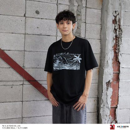 『ゴジラVSデストロイア』30周年 シーンイラストTシャツ 4（ゴジラジュニア）