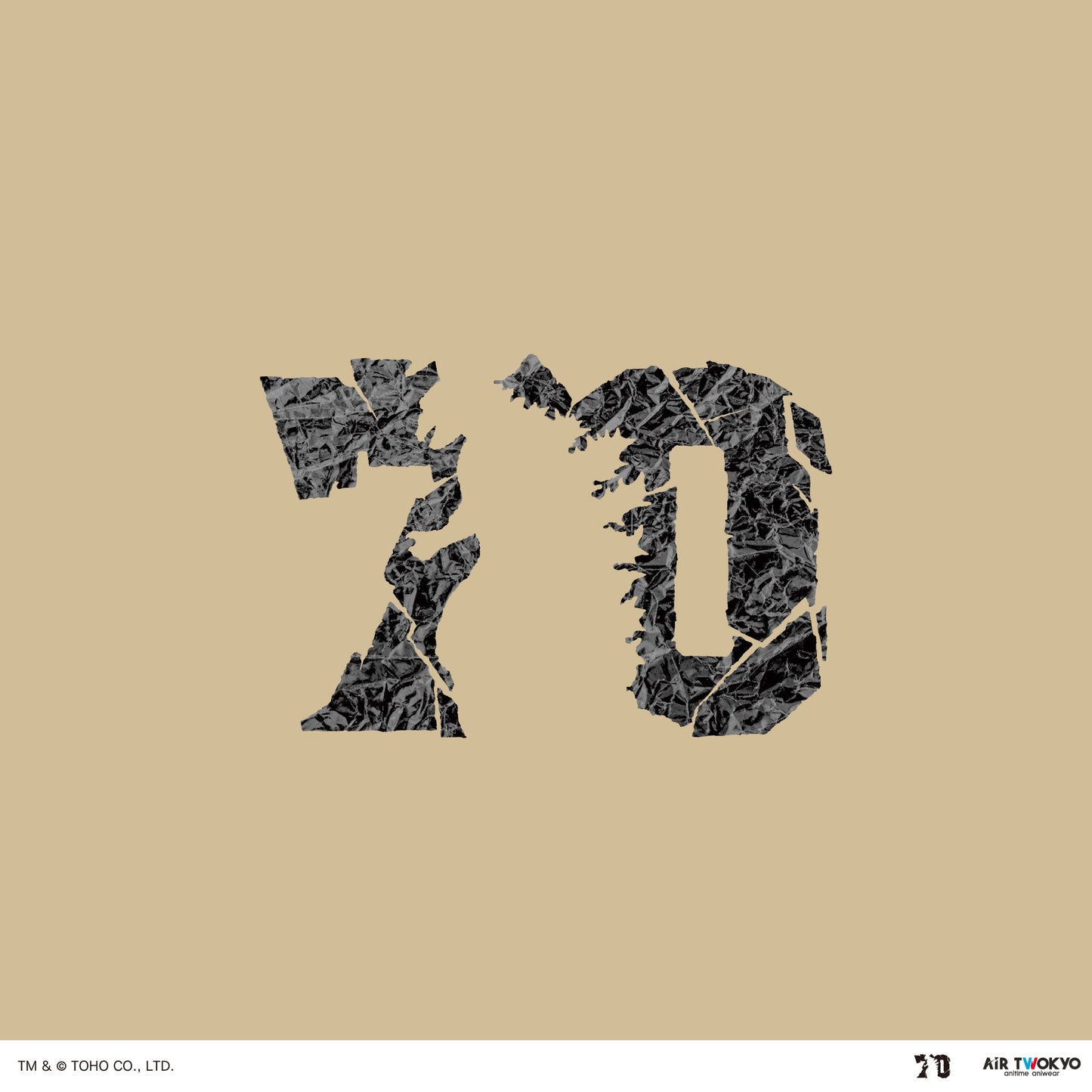 ゴジラ70周年記念『ゴジラ-1.0』シーンイラストTシャツ3（ゴジラ銀座襲来）