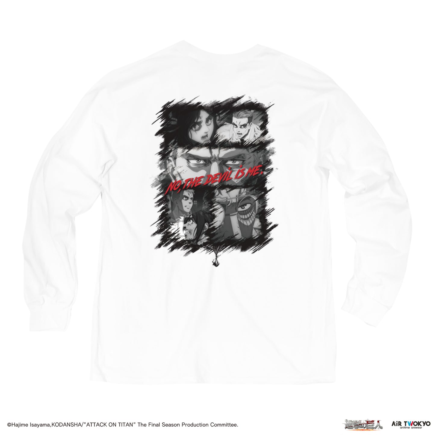 「進撃の巨人」 The Final Seasonマーレ　コラージュグラフィックロングスリーブTシャツ