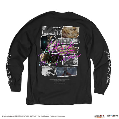 「進撃の巨人」 The Final Season　九つの巨人　コラージュグラフィックロングスリーブTシャツ